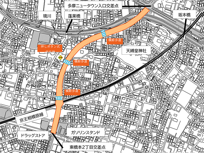 開通区間イメージ図