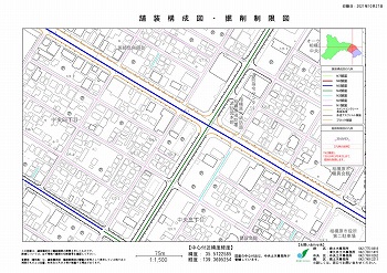 舗装構成図・掘削制限図見本