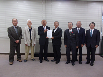 本村市長への要望活動の様子（相模原市）の写真