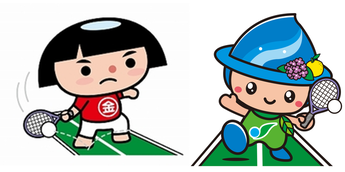ねんりんピックイラスト バウンドテニス