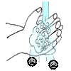 イラスト:手を洗う