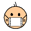 イラスト:マスクをする