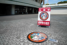 デザインマンホール（サーティーフォー相模原球場）（2025年7月撮影分）の拡大写真を表示