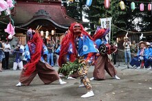 大島諏訪明神の獅子舞(2023年8月撮影分)の拡大写真を表示