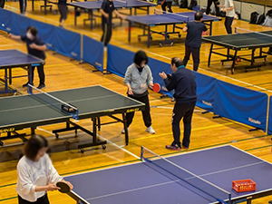 卓球の様子