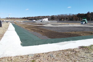 令和7年現在（埋め立て開始17年経過）の一般廃棄物最終処分場の写真