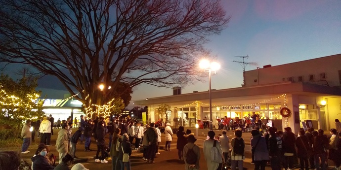 イルミネーション点灯の写真