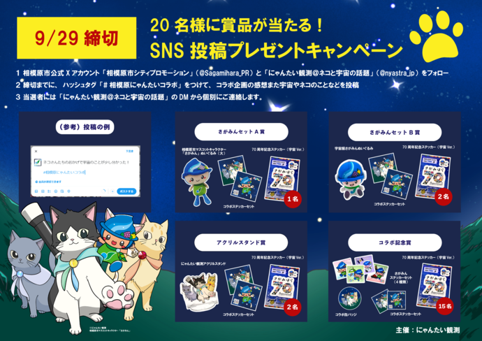 にゃんたいコラボ プレゼント例 写真