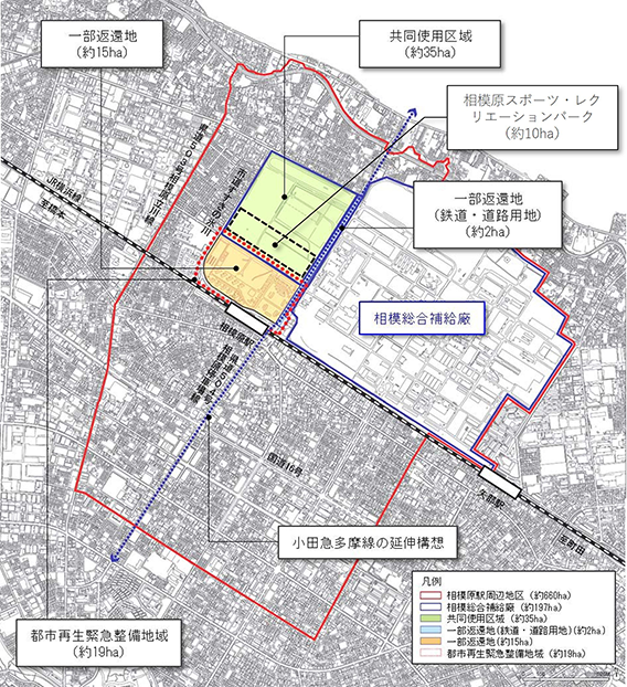 地図：整備計画の対象地域