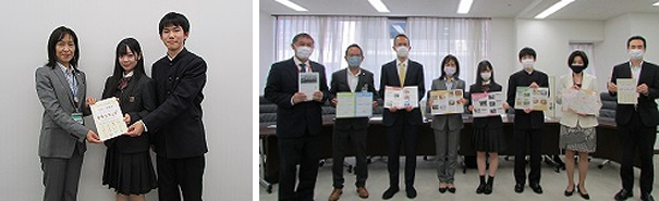 写真:タウンマップ寄贈