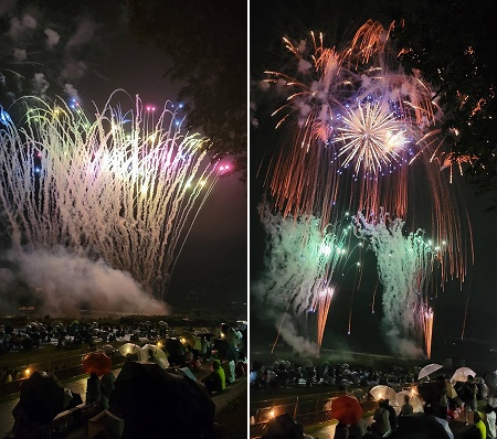写真:相模原納涼花火大会の花火の様子