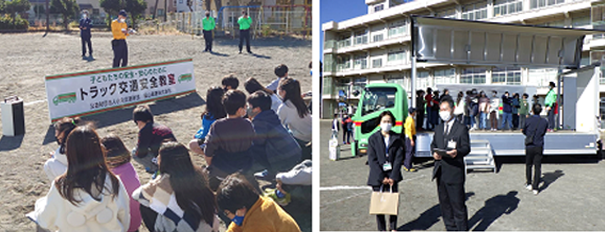 写真:交通安全教室の様子