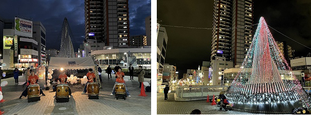 写真:点灯式の様子