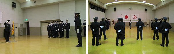 写真:中央方面隊長激励の様子