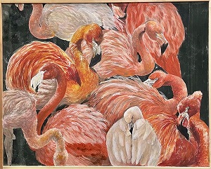 写真:作品「紅鶴」