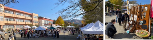 写真:「藤野まるまるマルシェ」会場の様子