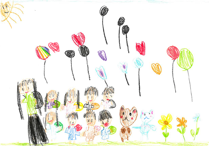 園児が描いたイラスト