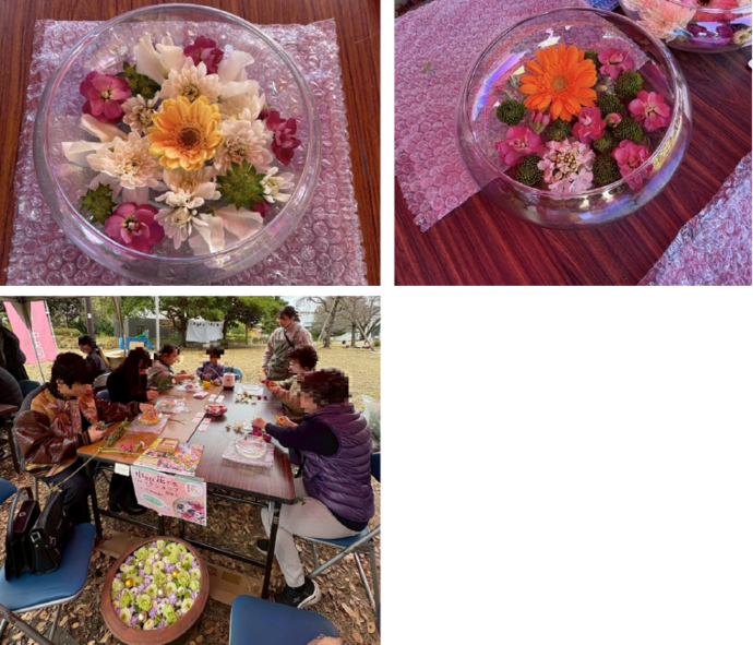 花手水ワークショップの写真