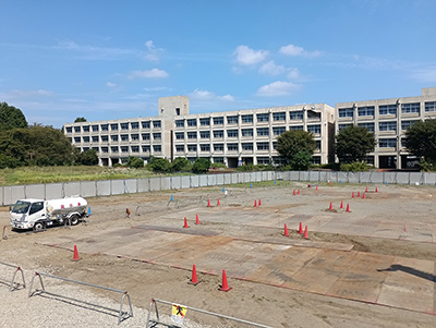 杭工事完了（8月）の写真