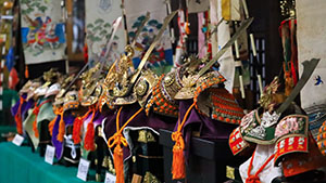 展示されている兜