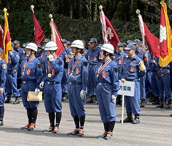 消防操法大会の写真1