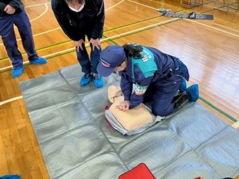 心肺蘇生救護体験コーナー