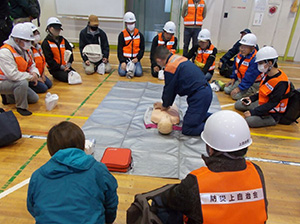 総合防災訓練の様子